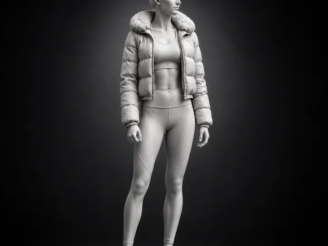 Modern Female Explorer Statue STL | Winter Jacket Woman Sculpture | 3D Printable Figure