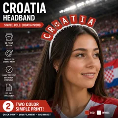 Tiara Croatia - football fan headband