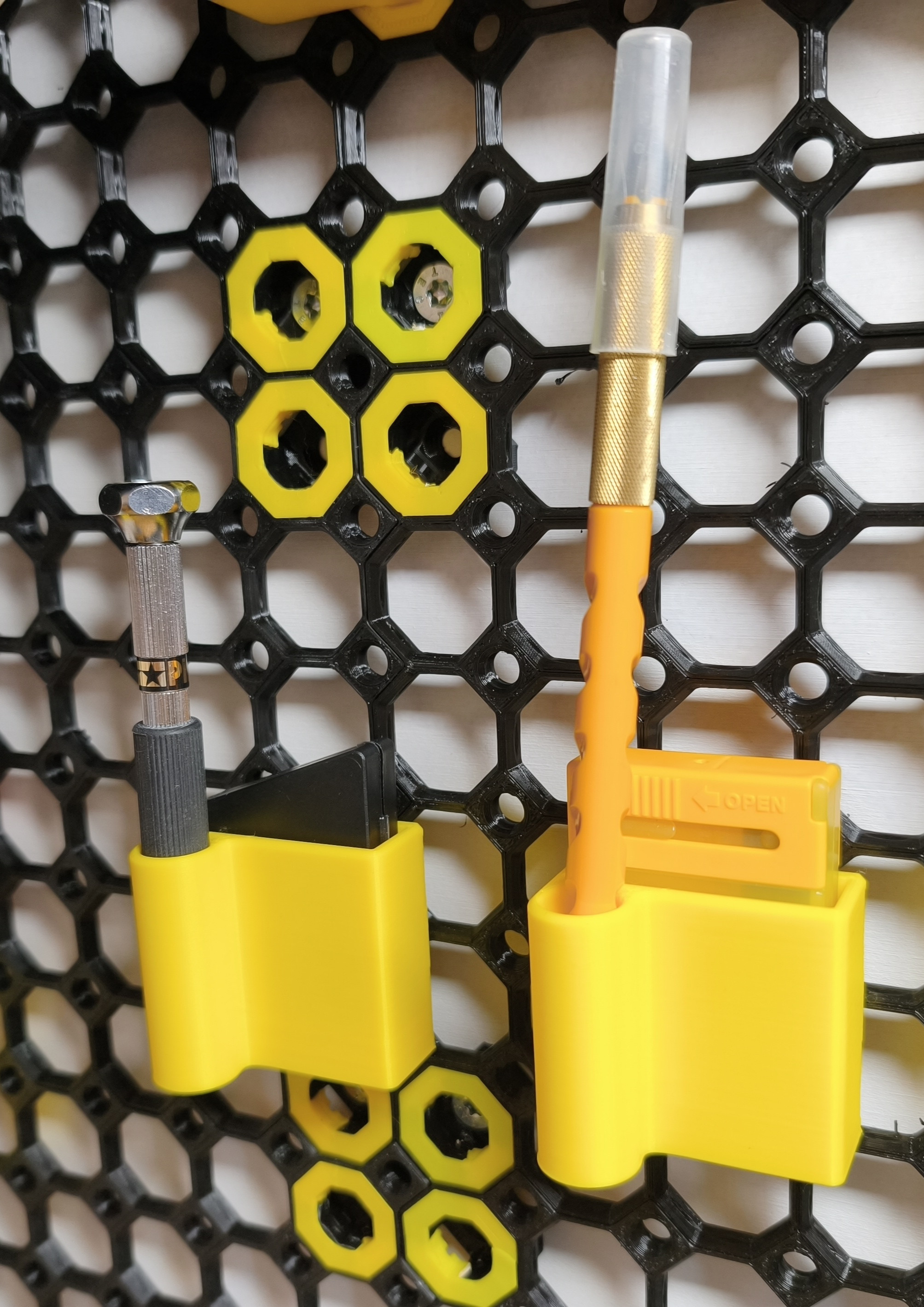 Olfa scalpel or tamiya drill holder for multiboard