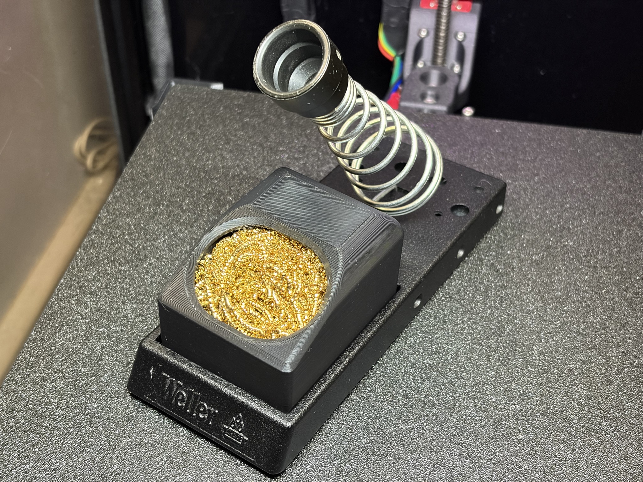 Copper holder for Weller solderstation
