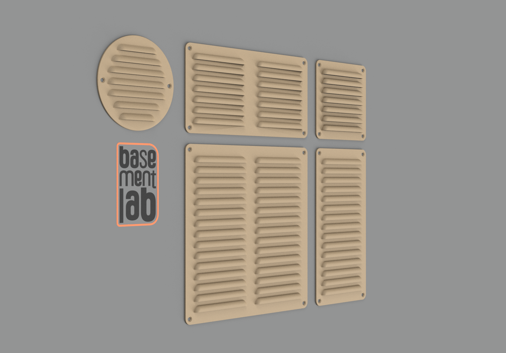 Ventilation Grid - Duct Cover 105x105mm / 105x210mm / 210x210mm / 210x105mm / Ø105mm - Griglia ventilazione a bocca di lupo
