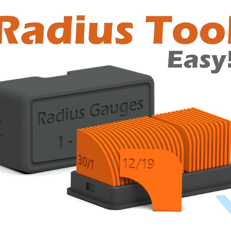 Radius Gauge Tool by VC Design | Download free STL model | Printables.com