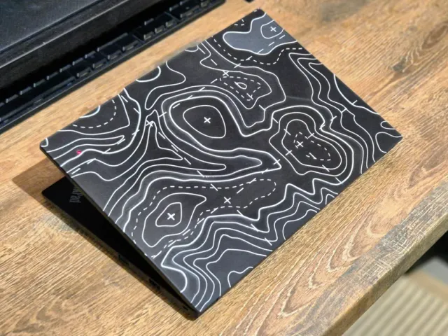 ThinkPad E14 Topographic Lid Overlay