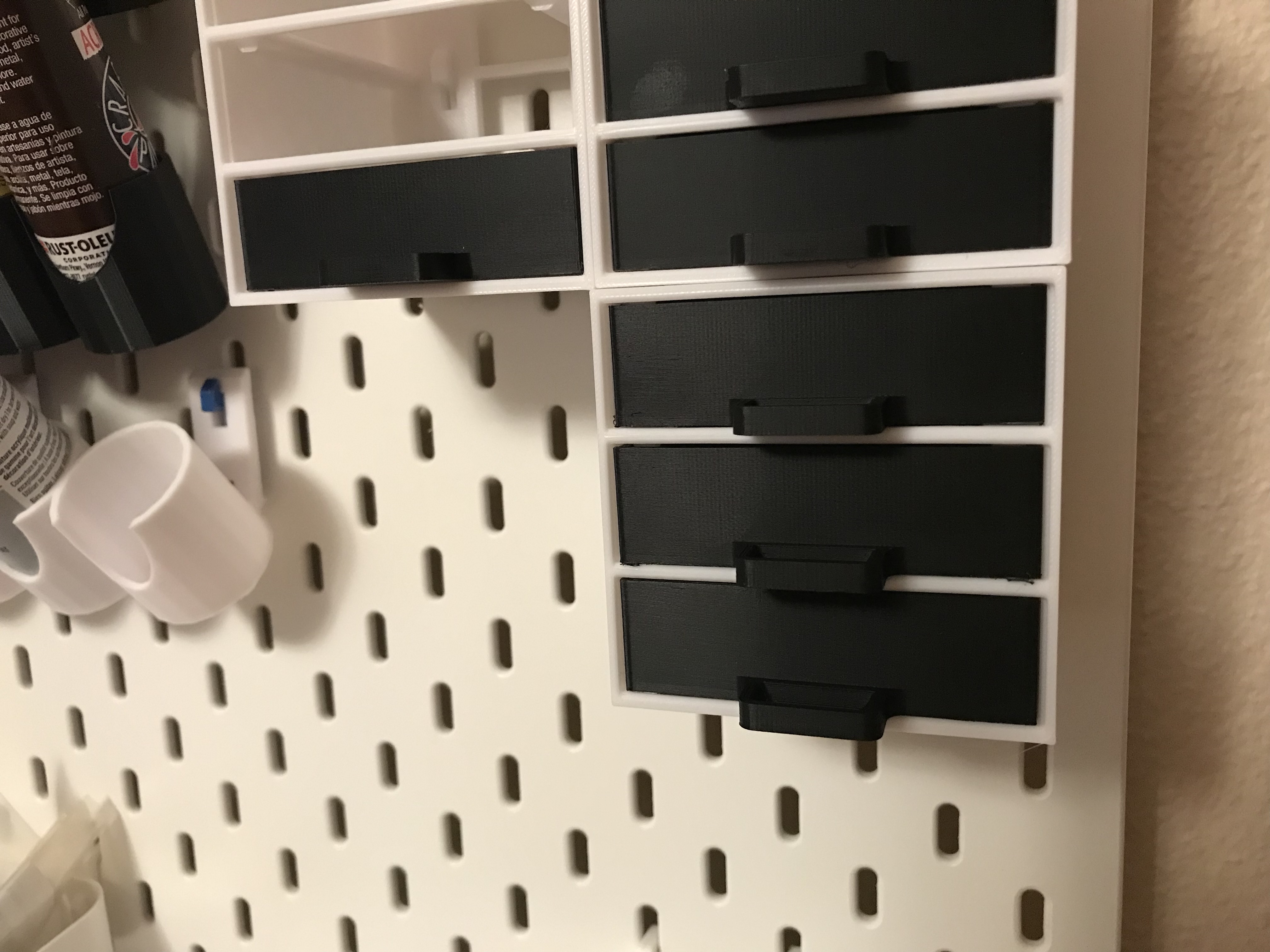 Skadis Universal 3 Drawer Parts Cabinet