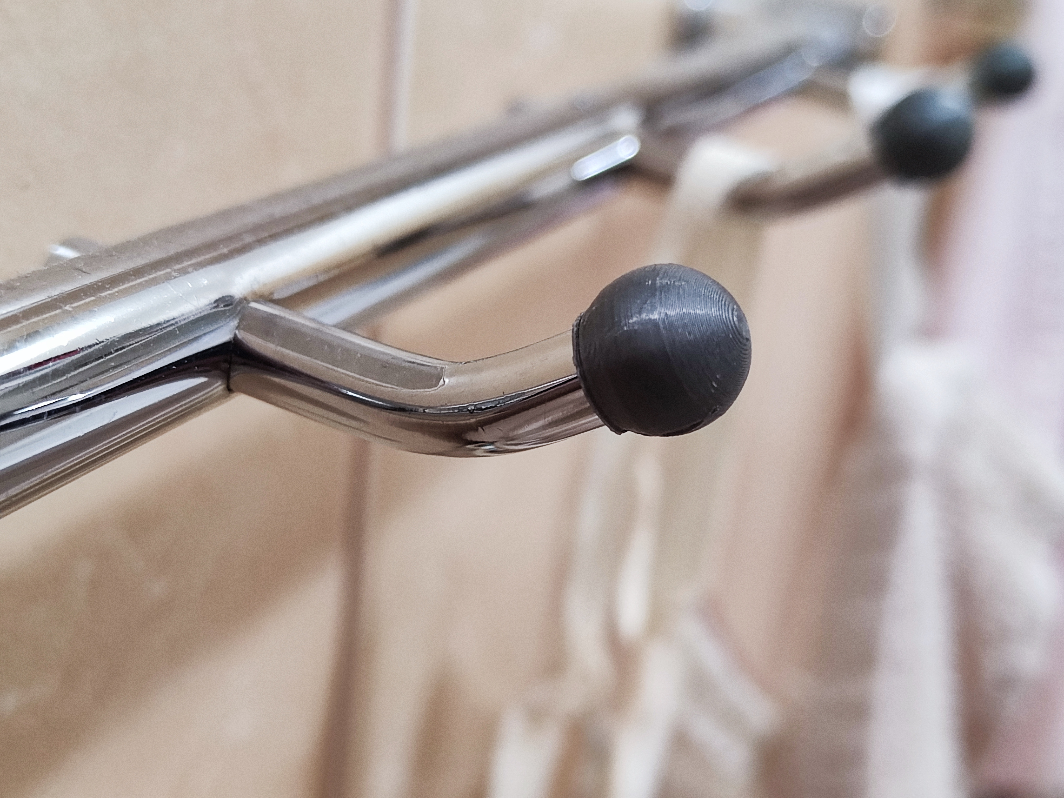 Bathroom hook - upgrade with ball cap 3D model