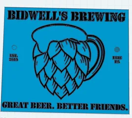 Bidwells Brewing Placard