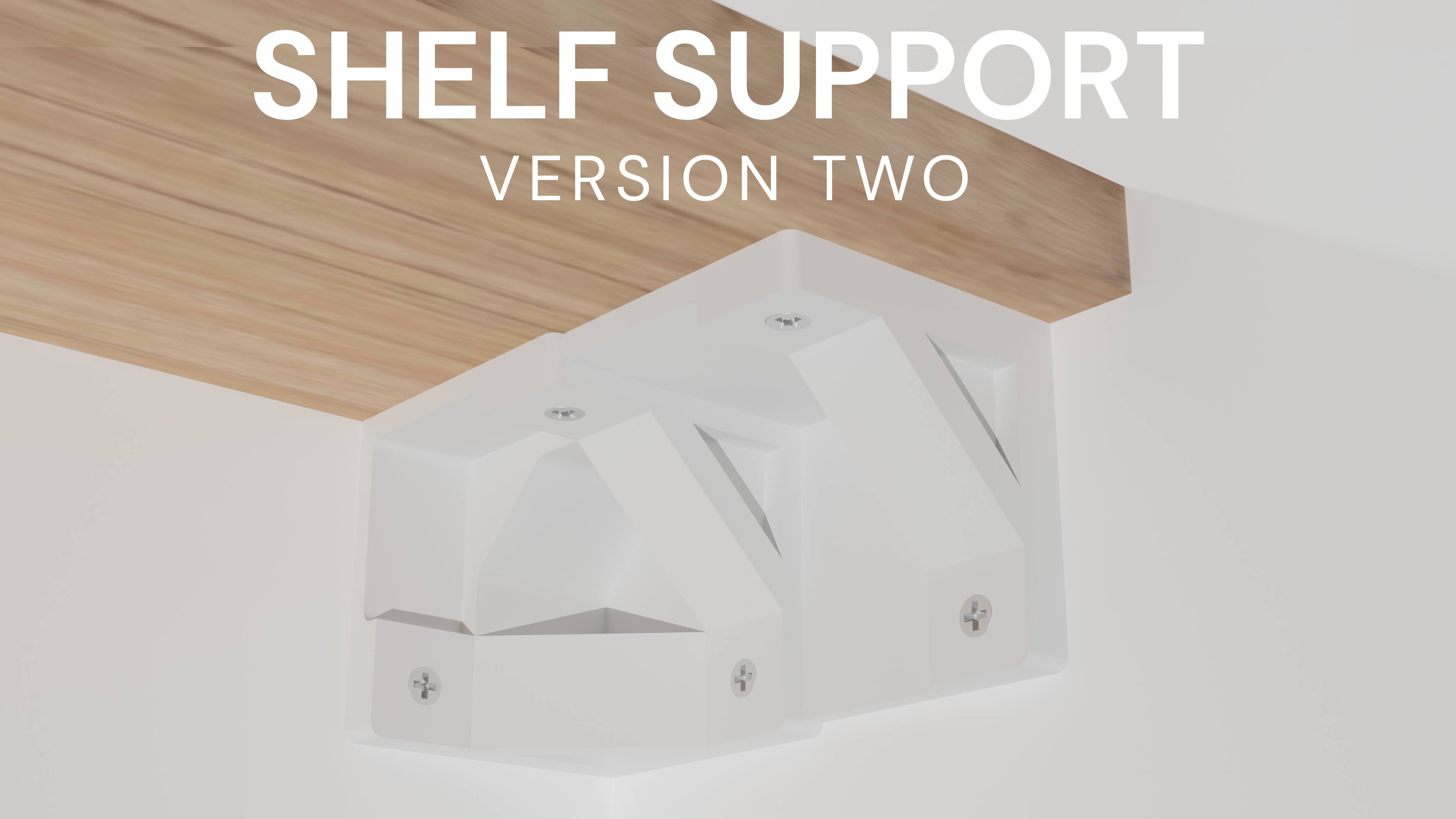 Strong Shelf Support V2 - Holds 50+ Pounds! (Tested)
