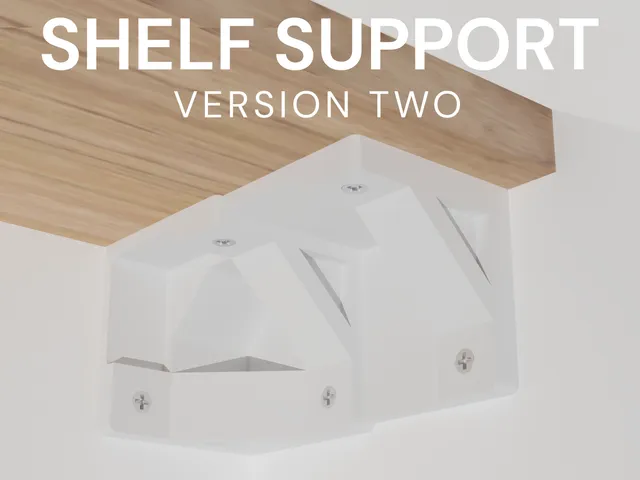 Strong Shelf Support V2 - Holds 50+ Pounds! (Tested)