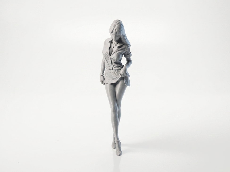 Elegant Woman Figurine Female Figure 3D Printable