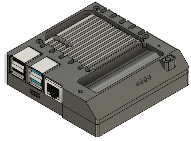 Raspberry Pi 4 with Geeworm X703 Magnetic Case