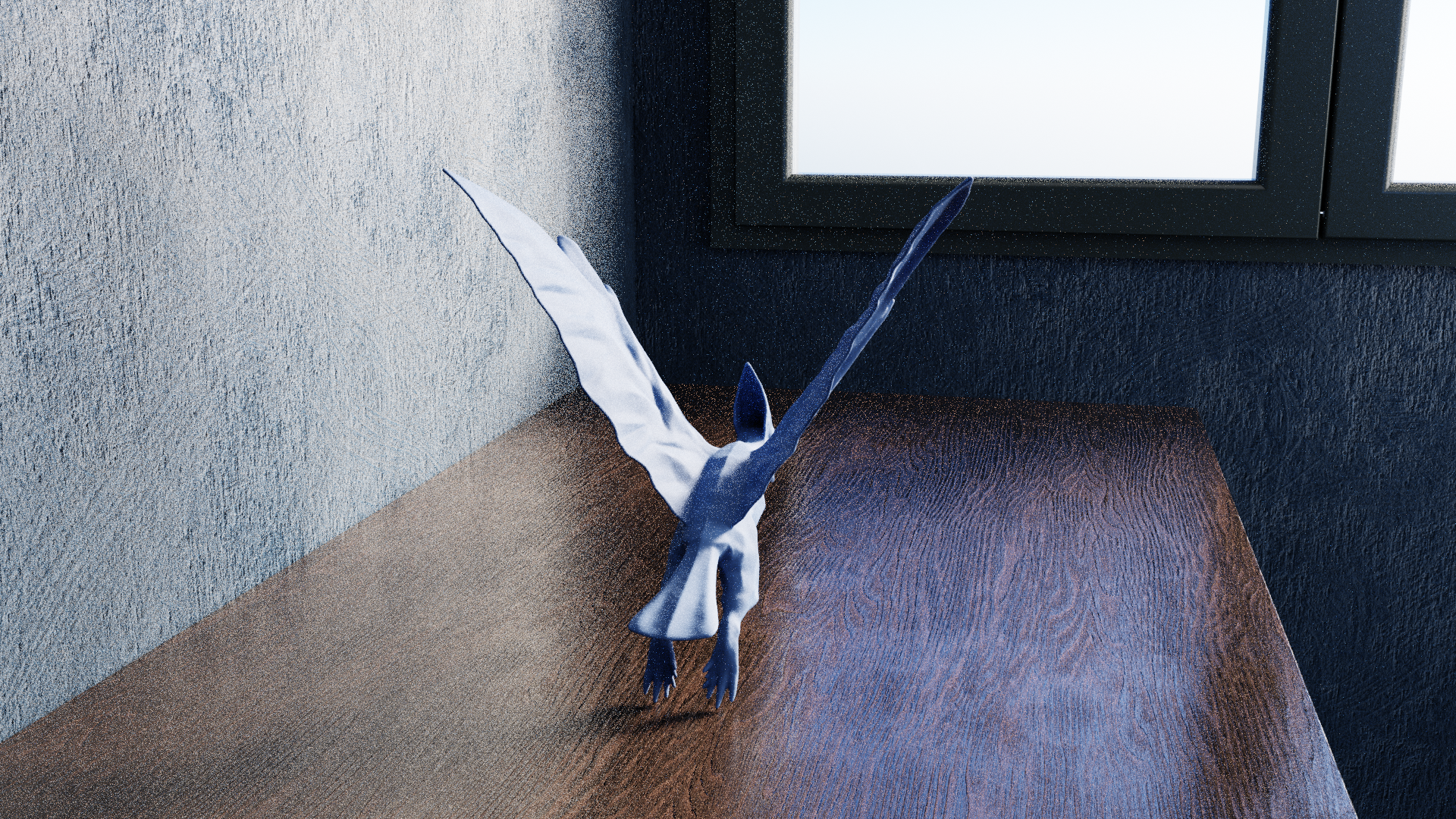 Miniatura 5 do modelo 3D Low Poly Pterodactyl