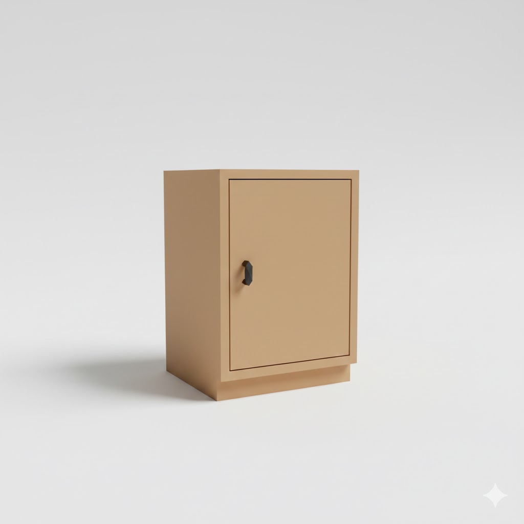 Low Poly Kitchen Cabinet 3D Model