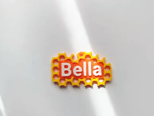 Honeycomb Name Tag - Bella