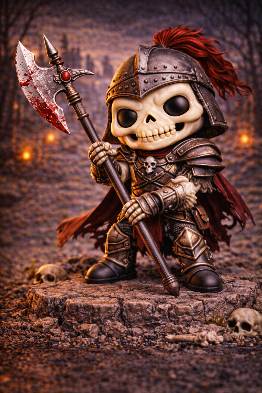 Cute Skeleton Halberdman