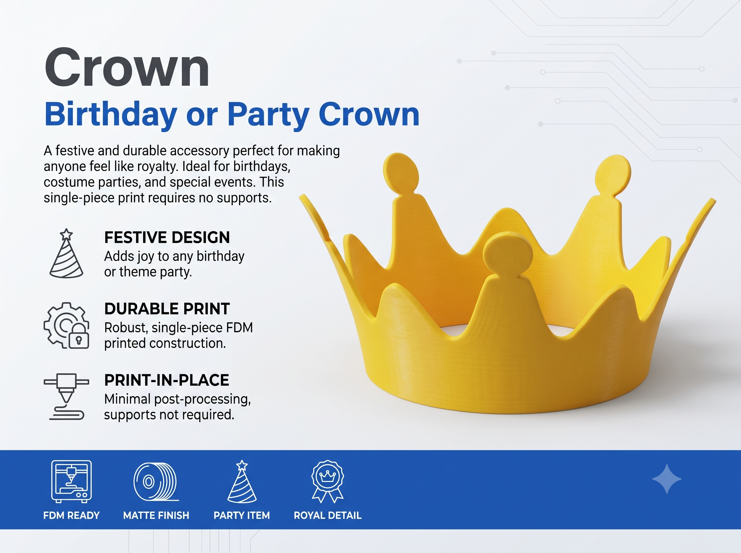Birthday Crown | Festive Party Accessory