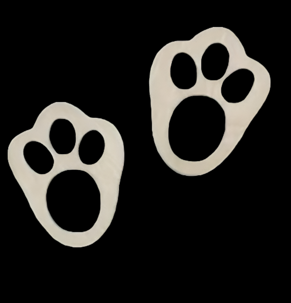 Bunny Footprint Stencil 3D model