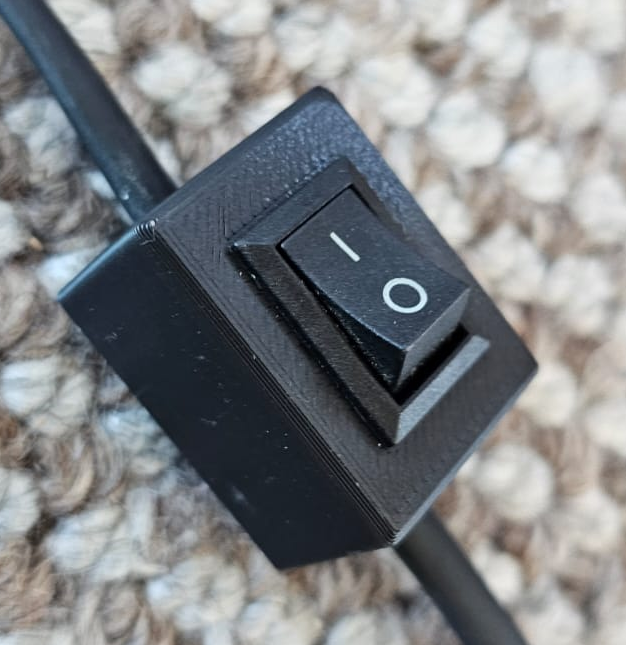 Inline switch using  snap-in panel switch