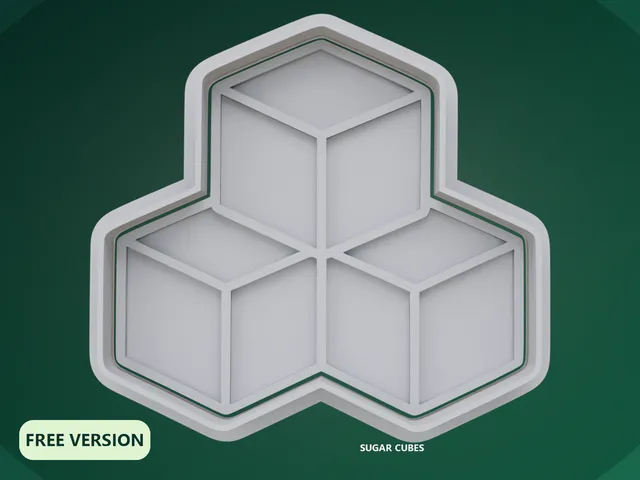 Tea Time Sugar Cubes Cookie Cutter STL – 3D Print Biscuit Mold Set