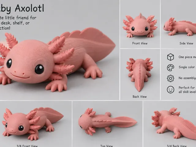 Baby Axolotl Desk Buddy