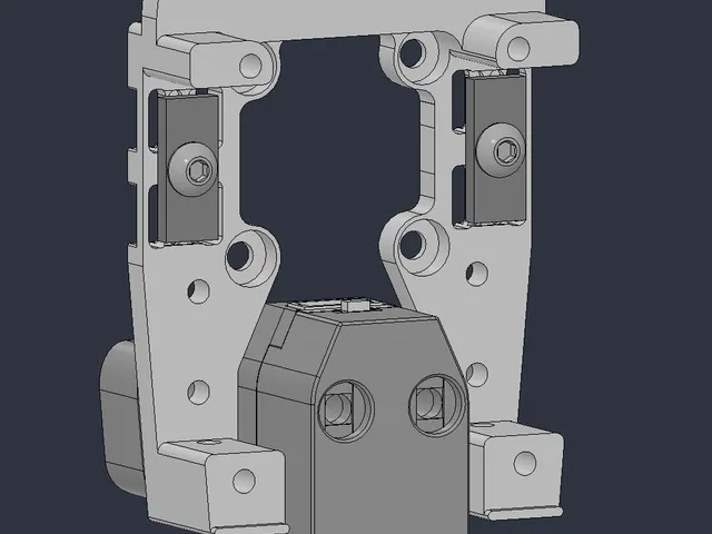 BTT Eddy mount for XOL CNC carriage with adjustable height