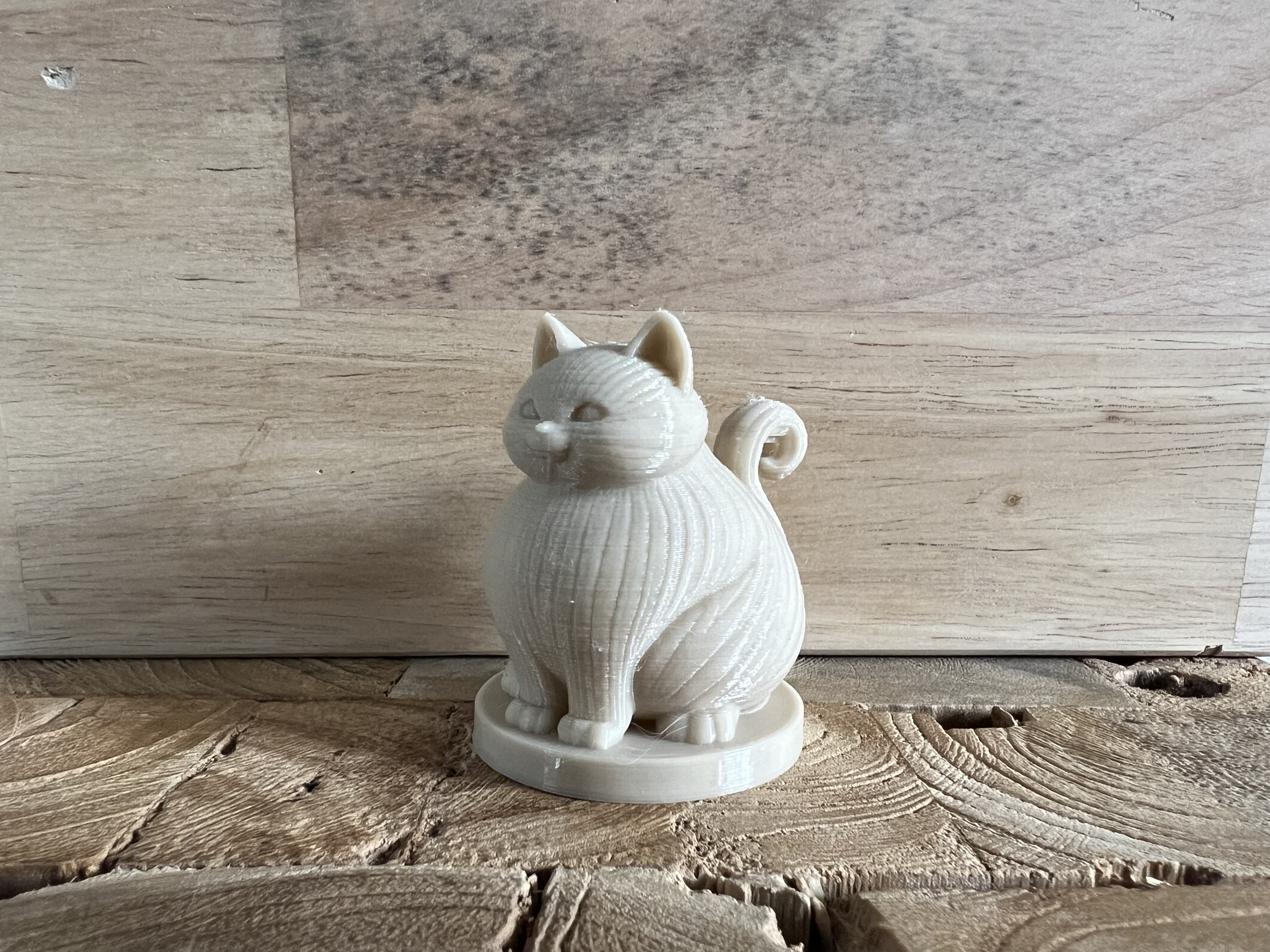 Miniatura 2 do modelo 3D Cute Fat Cat Sculpture