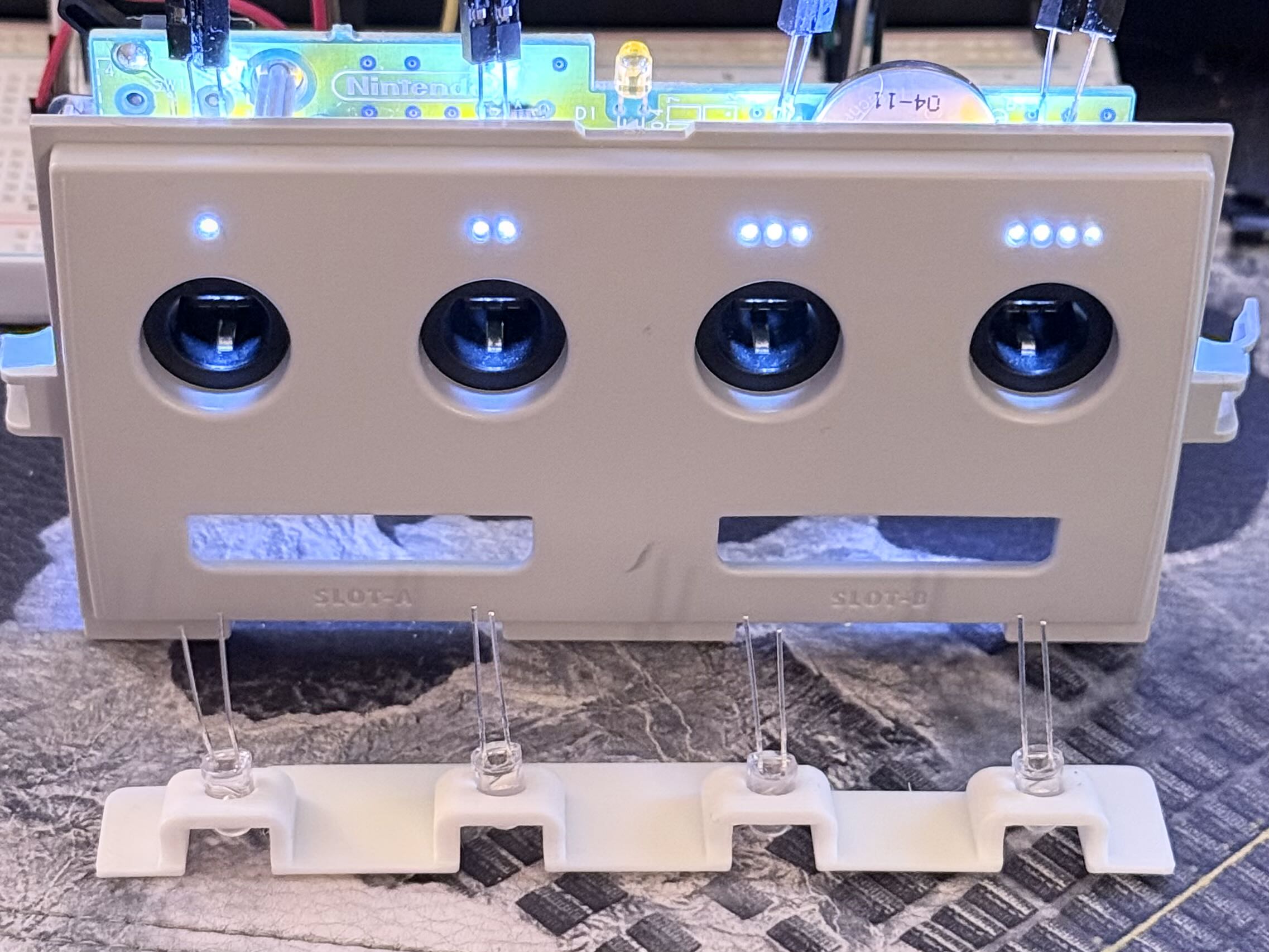 Gamecube LED mount for Controller Ports