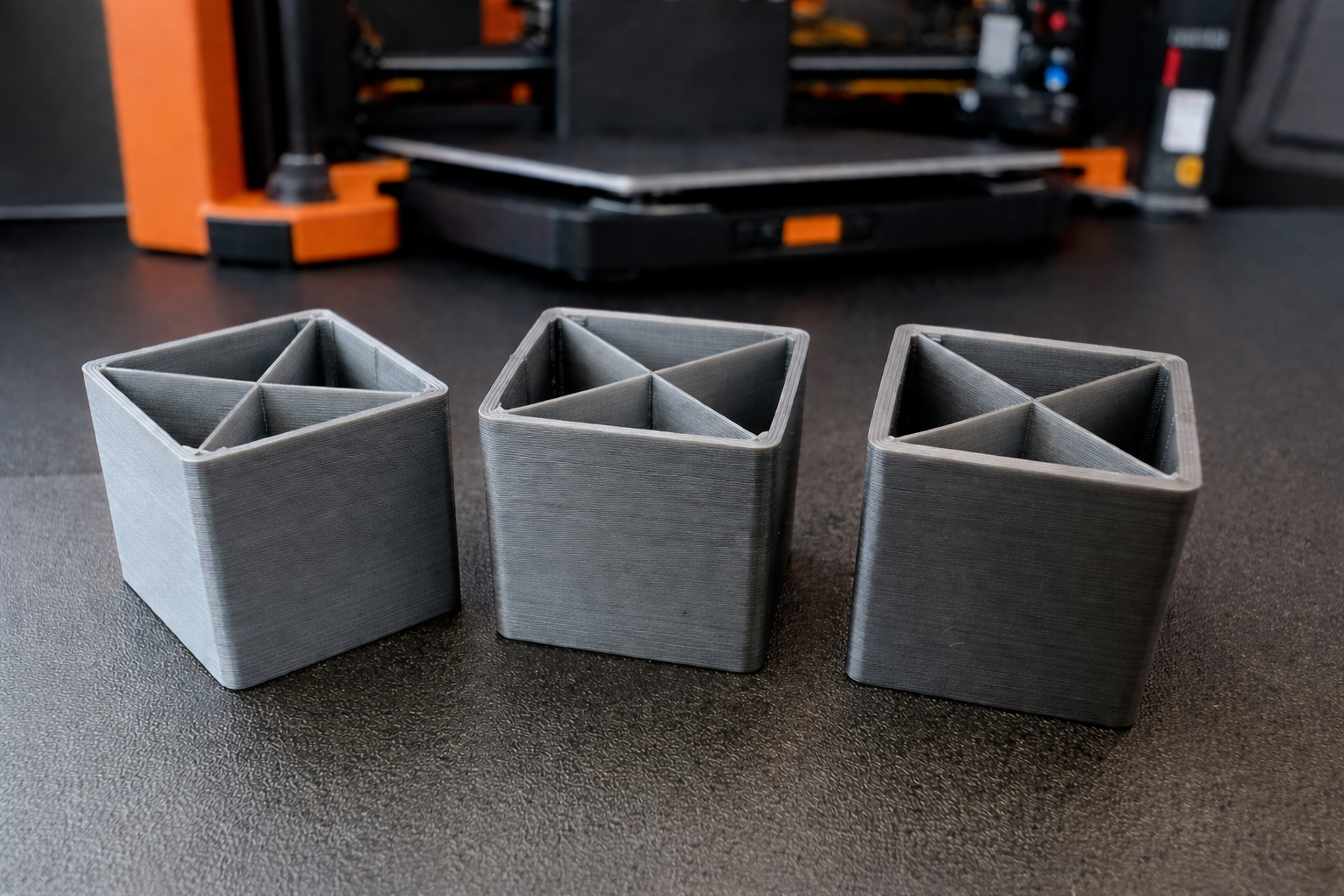 Test cubes - perimeters / Testovací krychle - perimetry