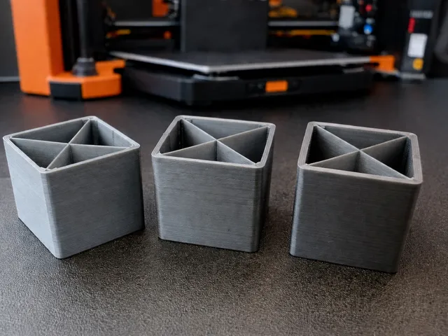 Test cubes - perimeters / Testovací krychle - perimetry