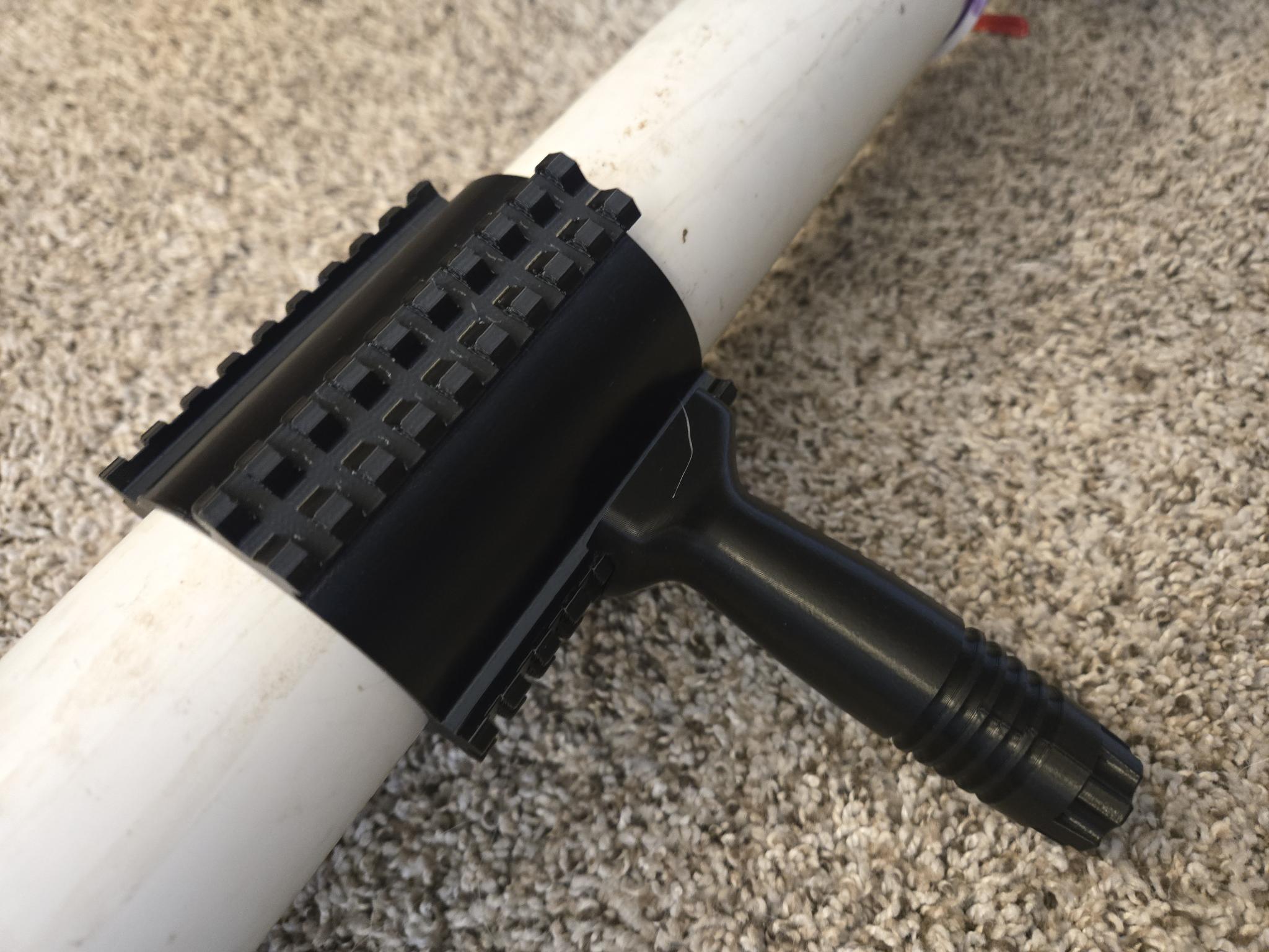 2in PVC picatinny quad rail