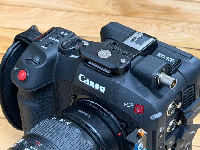 Canon C80 Top Handle to Kondor Blue Anti-Twist NATO Rail Adapter