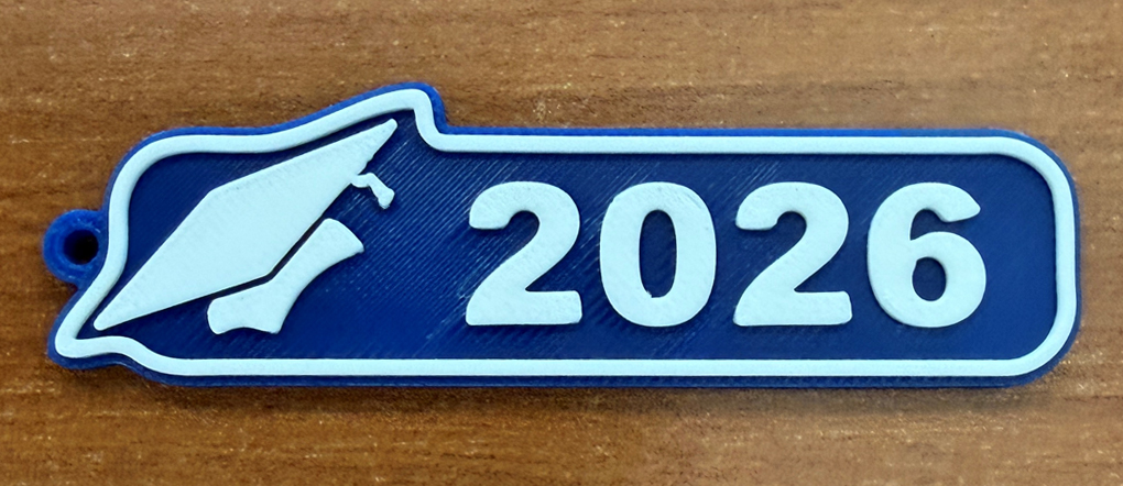 2026 Graduation Key Chain 3D model
