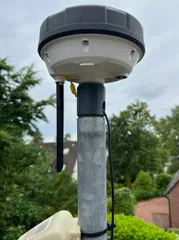 Mammotion RTK antenna mount for a pipe hoder or mast