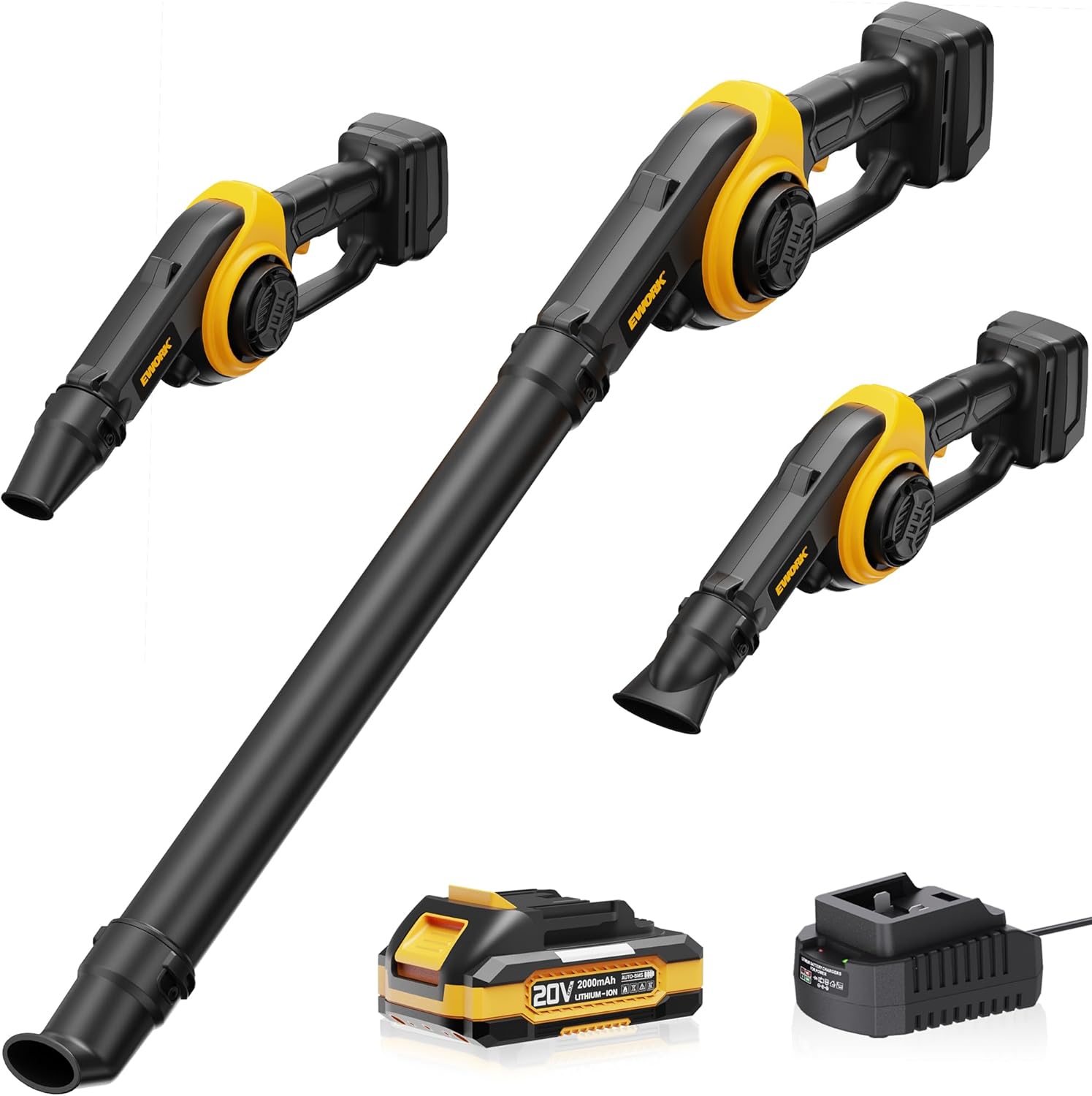 EWORK Small Leaf Blower Cordless 20V Adapter Nozzle — thumbnail 2