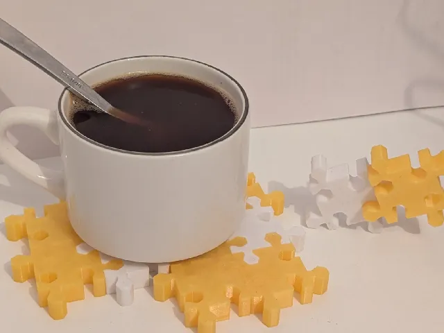 puzzle cup coaster
