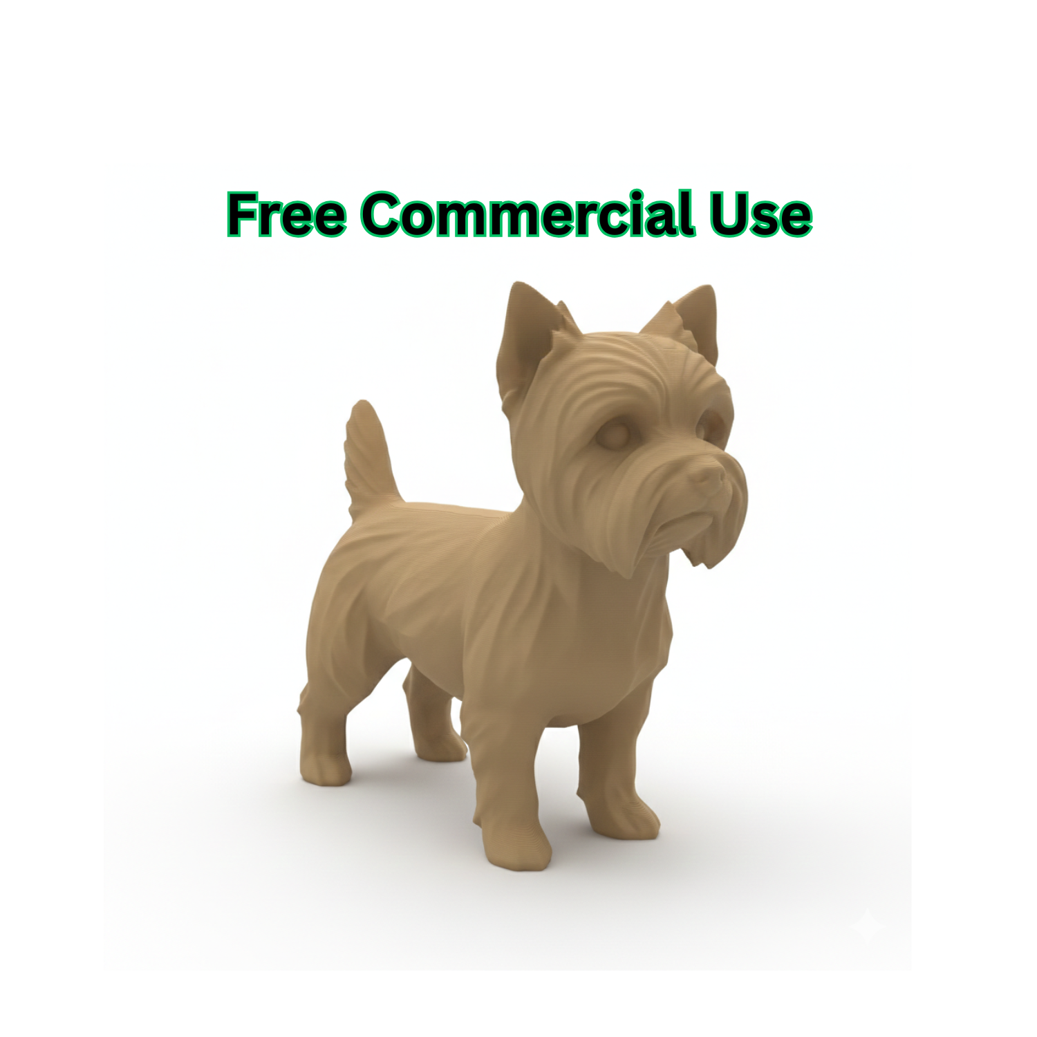 Yorkshire Terrier Dog Figurine