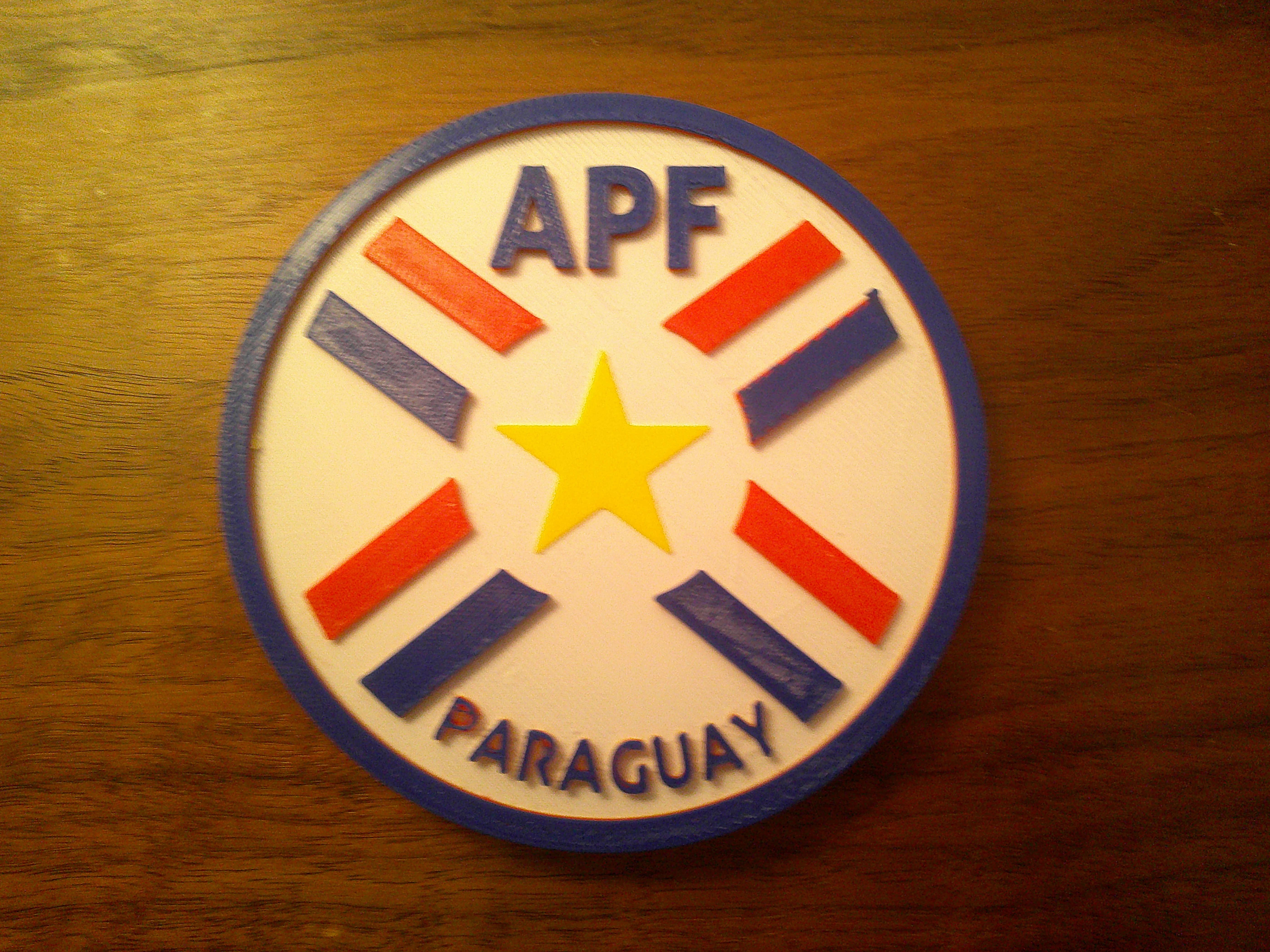 Paraguay National Football Team Logo Coaster or Plaque
