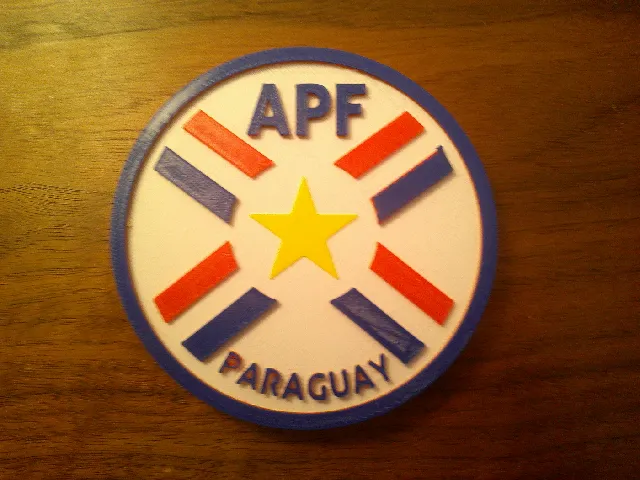 Paraguay National Football Team Logo Coaster or Plaque