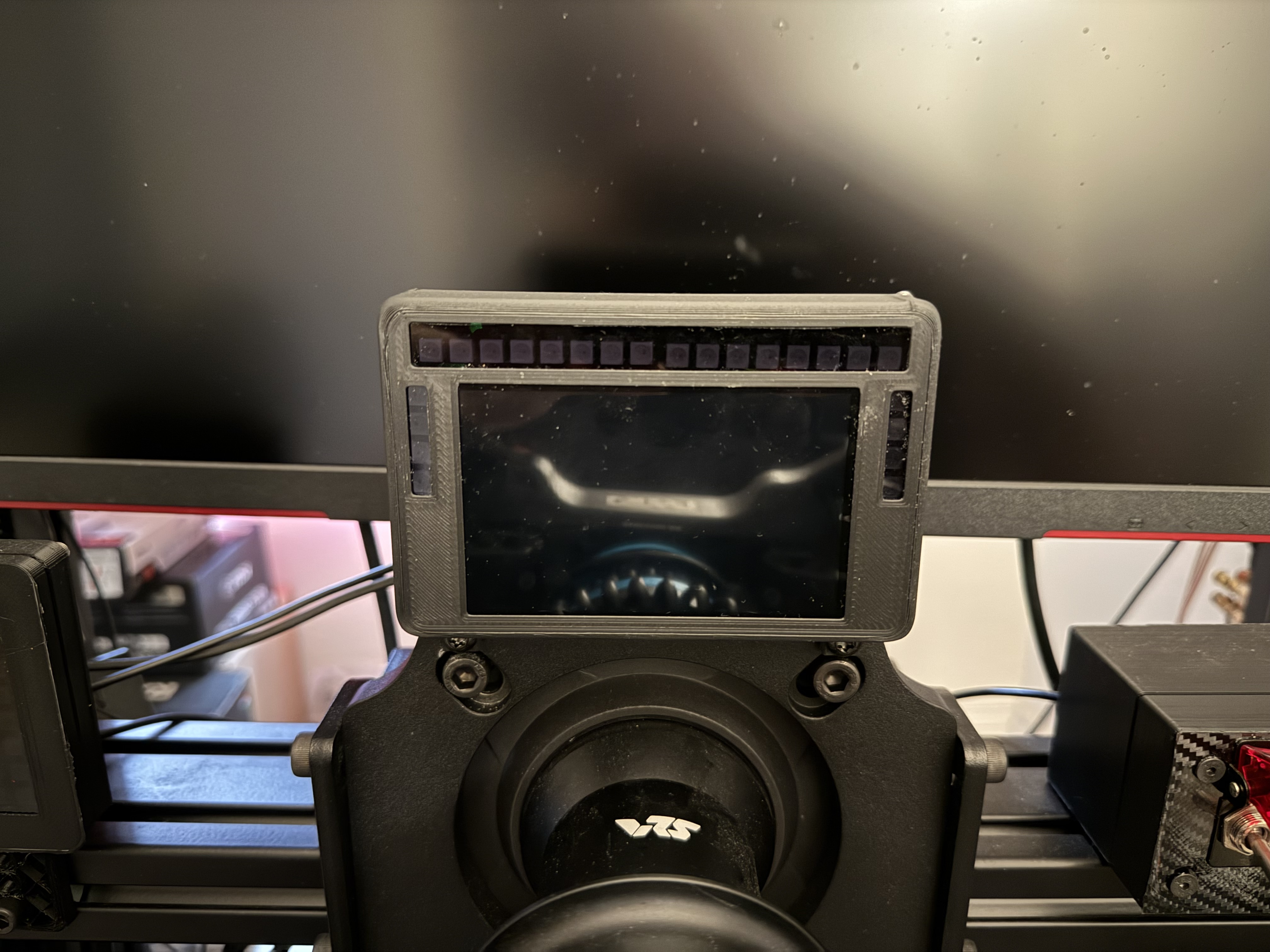 Sim Racing Dashboard with Rev Lights