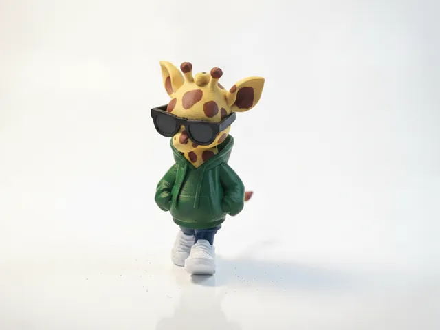 Giraffe Guy Figurine Animal Character 3D Printable