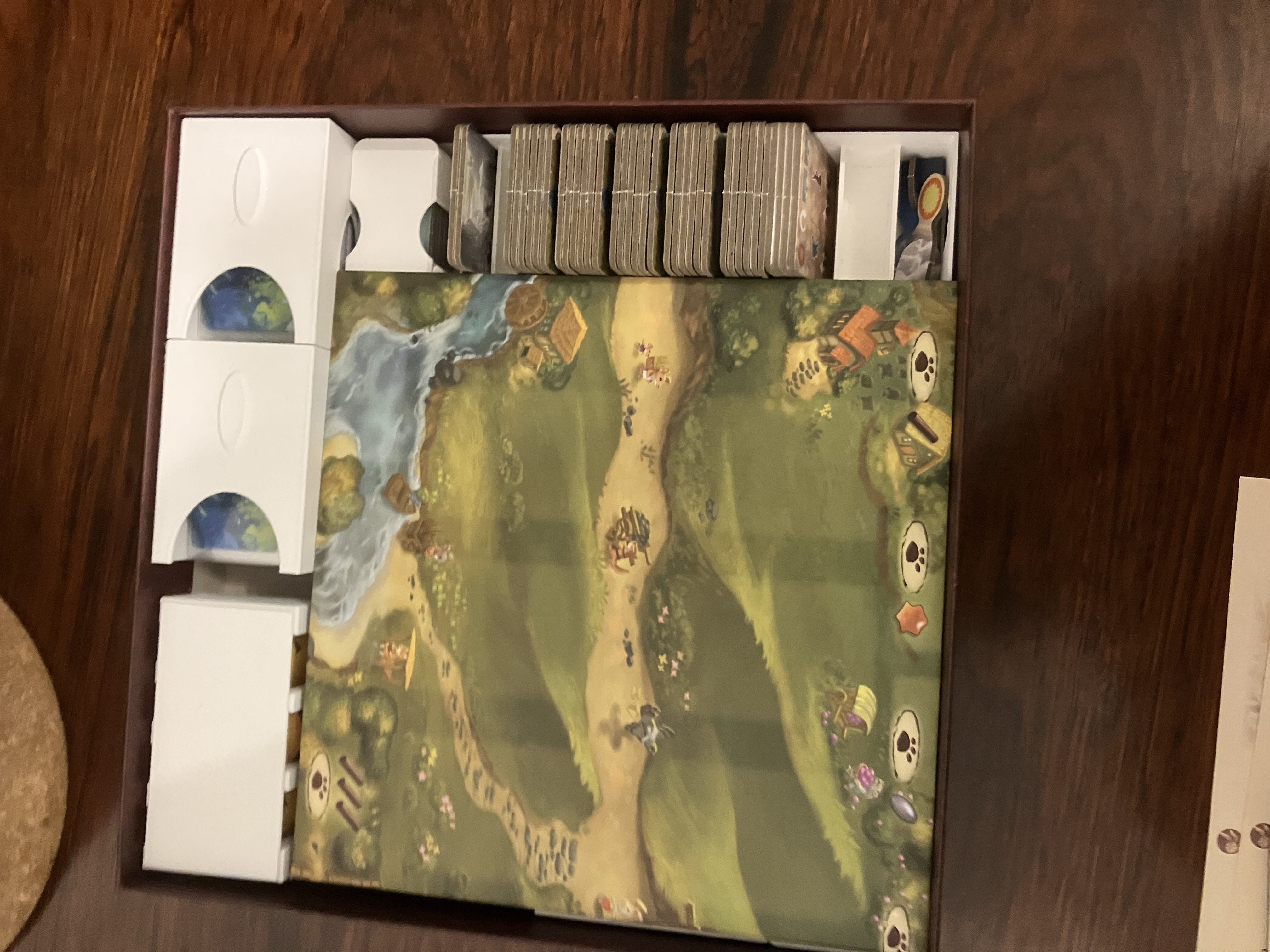Everdell Duo Organiser/ Insert (optional lids; includes space for sleeved cards)