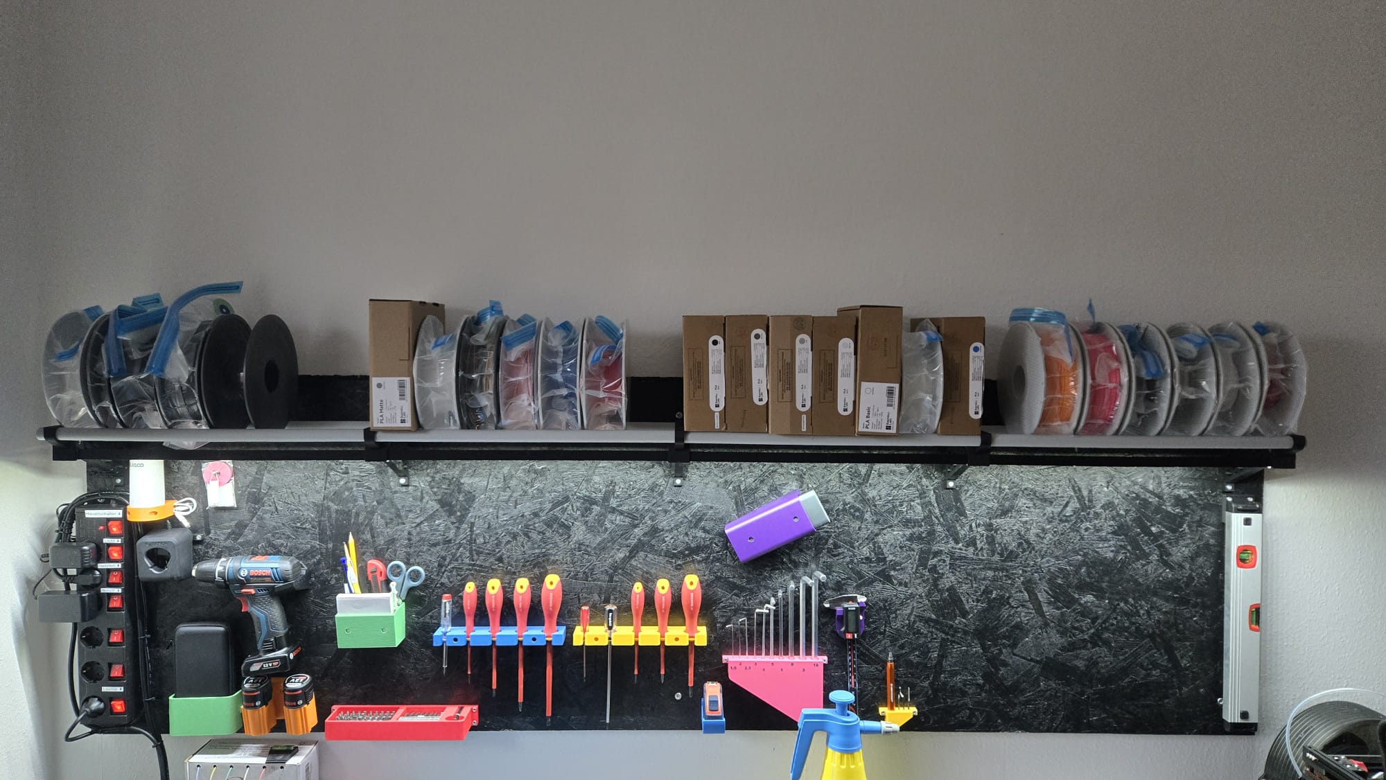 Filament Shelf with optional LED-Strip