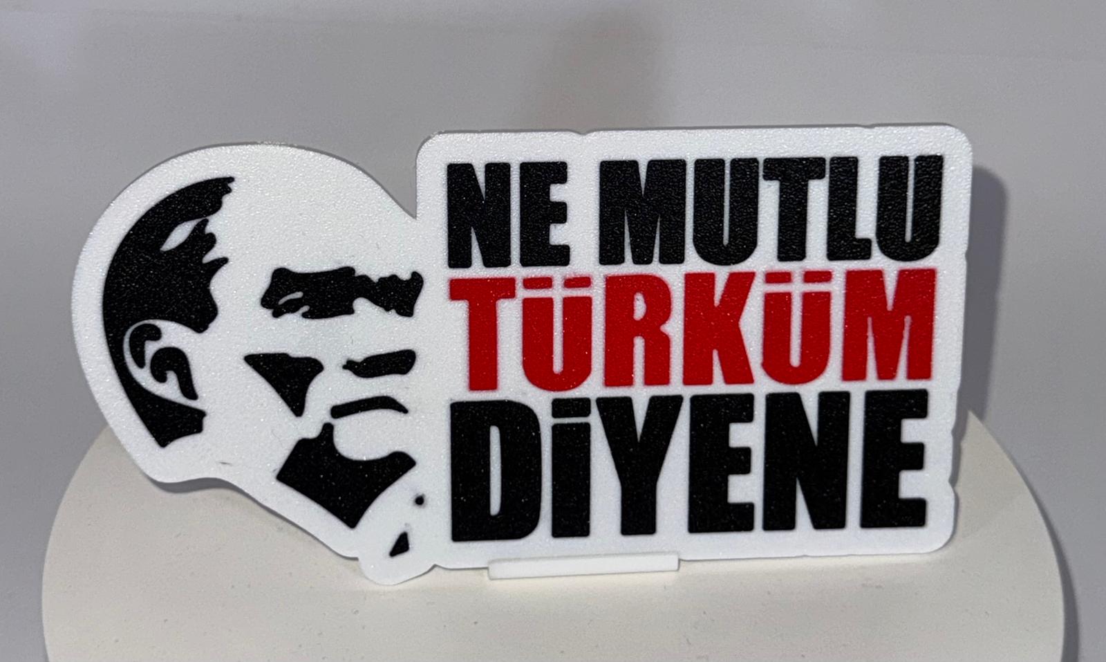 Atatürk Ne Mutlu Türküm Diyene Magnet - fridge Kühlschrank