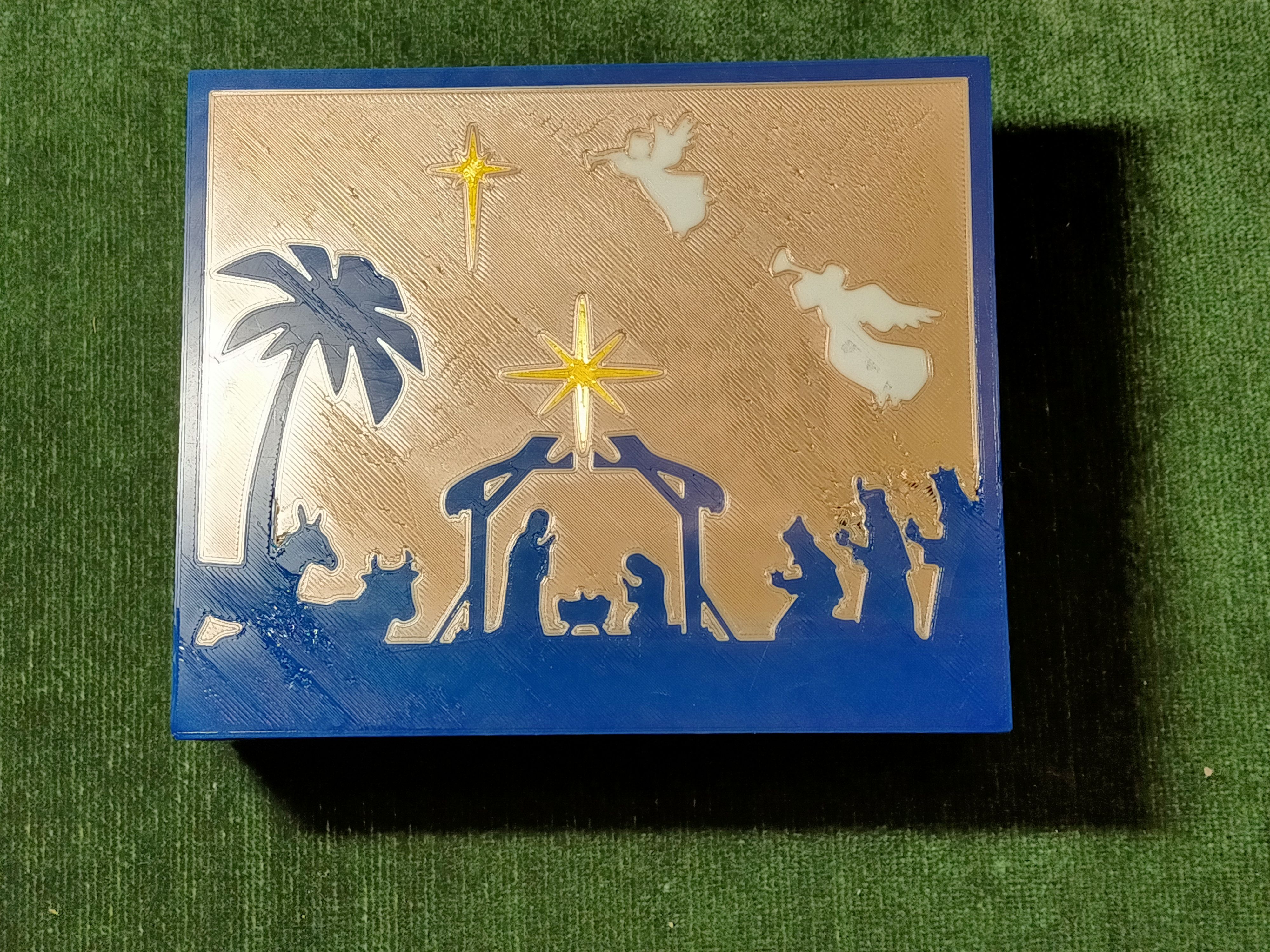 Créche pour boite lumineuse - Nativity scene for light box