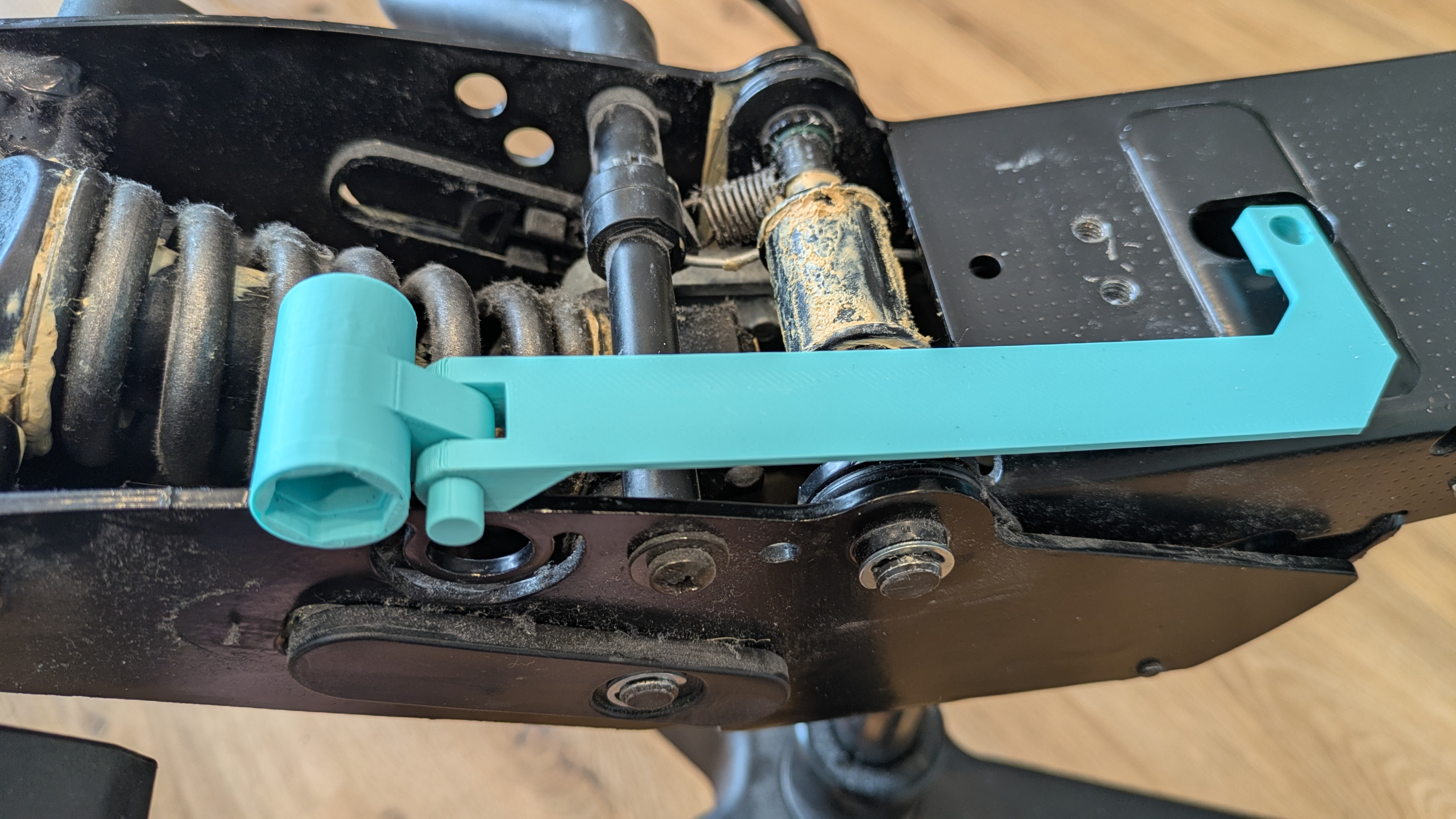 Interstuhl F160 backrest adjust mechanism repair kit / Rückenlehne Verstellmechanismus Reperaturkit