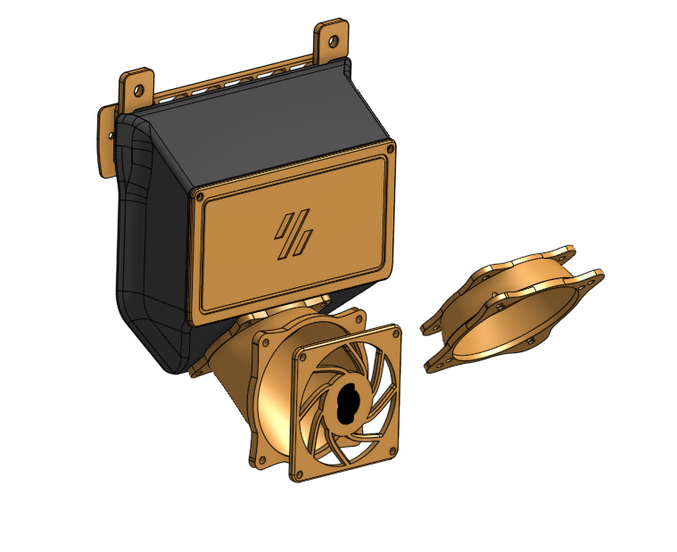 Fanadapter 60mm to 70mm