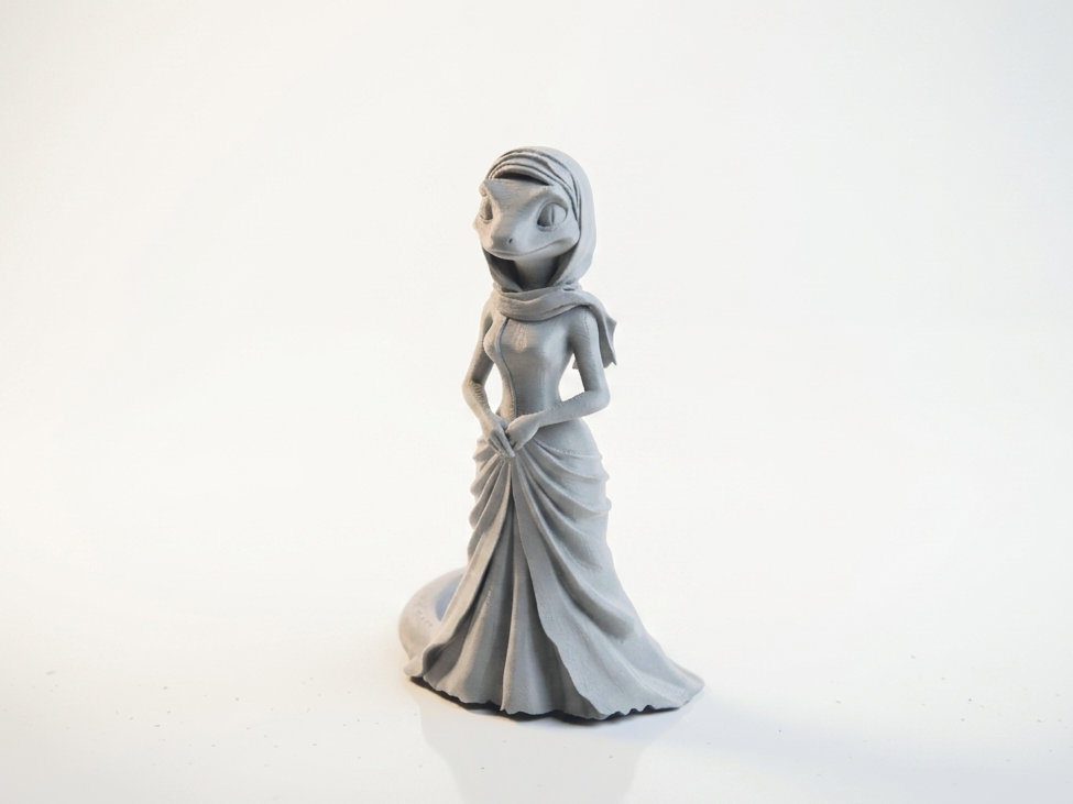 Lady Lizard Figurine Female Fantasy 3D Printable