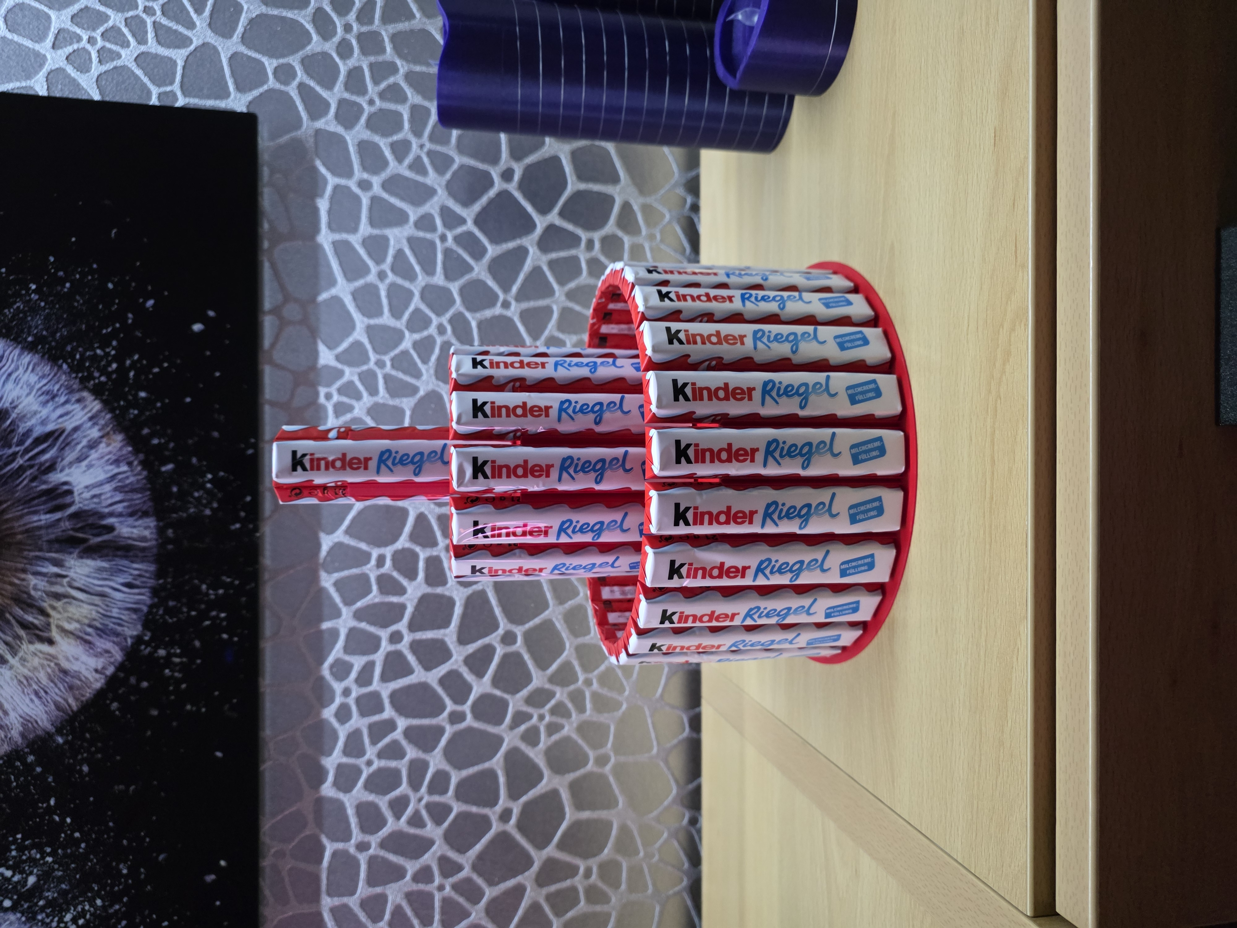 Kinder chocolate bar cake base