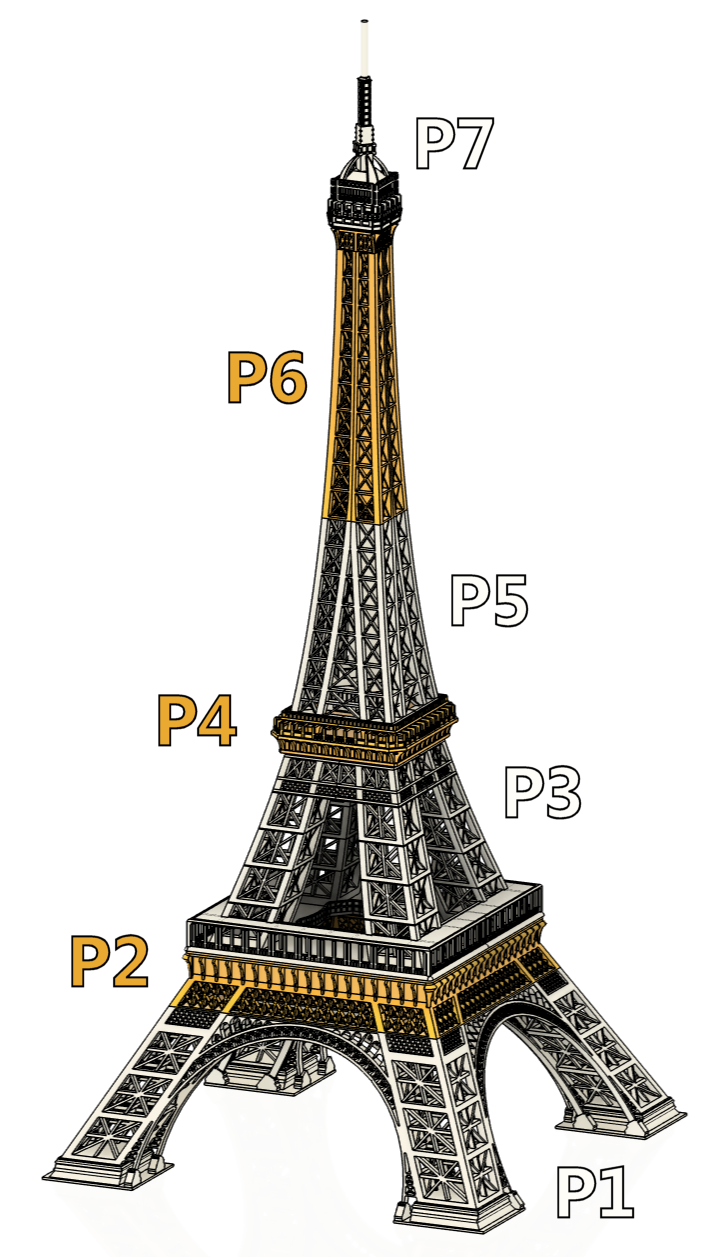 Eiffel Tower - 50 cm - P7/7 — thumbnail 2