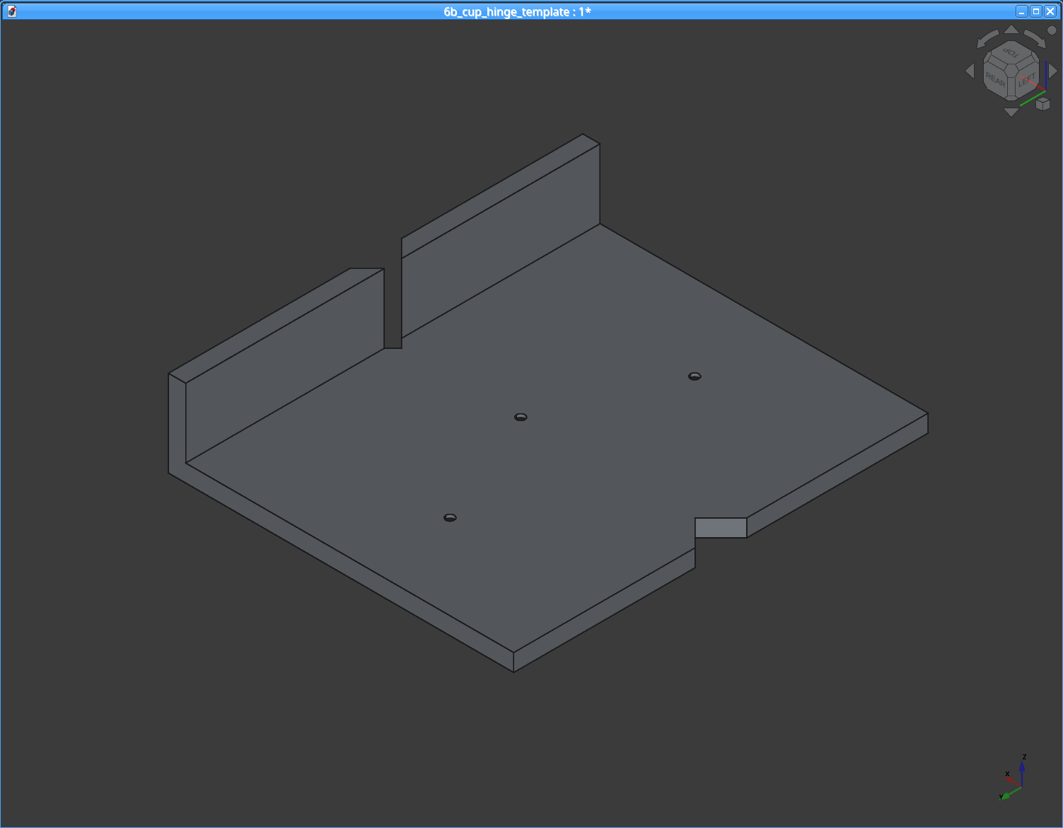 Blum Cup Hinge Layout Template