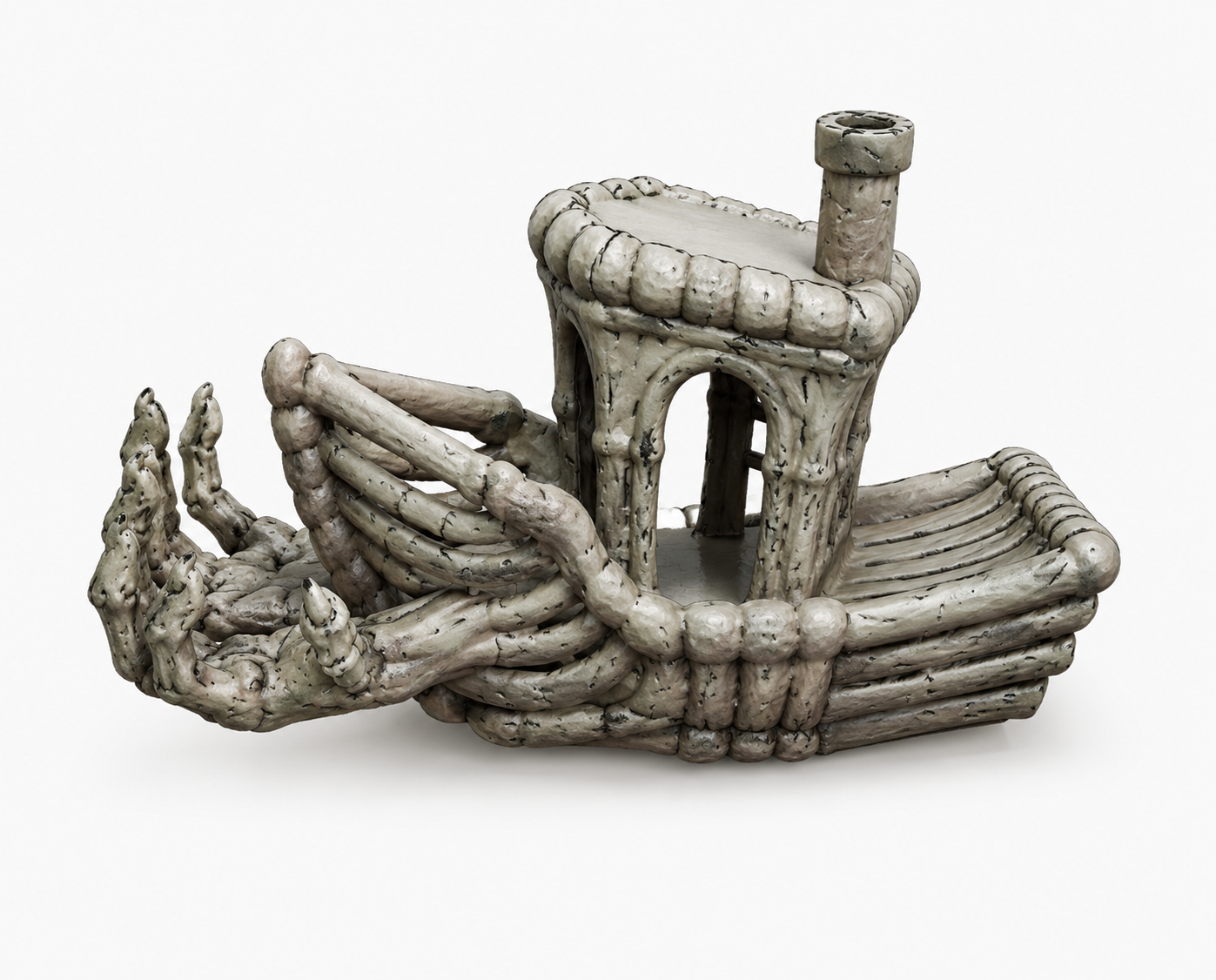 Creepy benchy pen holder
